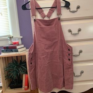 PACSUN corduroy overall pinafore dress